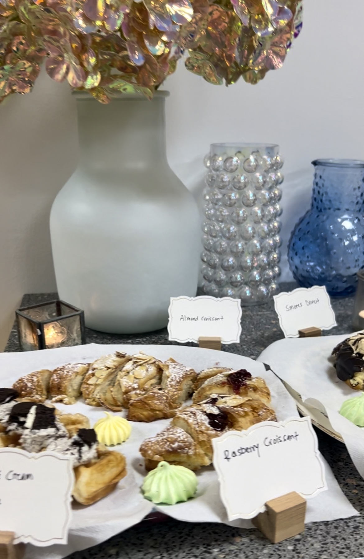 A dessert table set up for a celebration