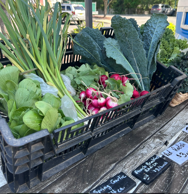 Fresh produce at the Sussex Farmers Market at Altered Course in Sussex NJ